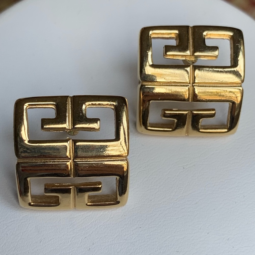 Vintage Givenchy Four G Earrings